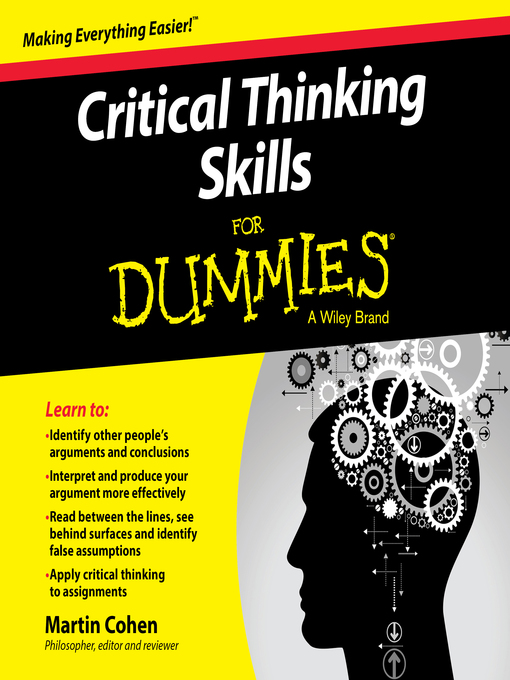critical thinking for dummies barnes and noble